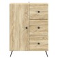vidaXL Πλαϊνό γραφείο Sonoma Δρυς 66 x 34,5 x 90 εκ Επεξεργασμένο Ξύλο
