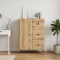 vidaXL Πλαϊνό γραφείο Artisan Δρυς 66 x 34,5 x 90 εκ