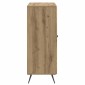 vidaXL Πλαϊνό γραφείο Artisan Δρυς 66 x 34,5 x 90 εκ