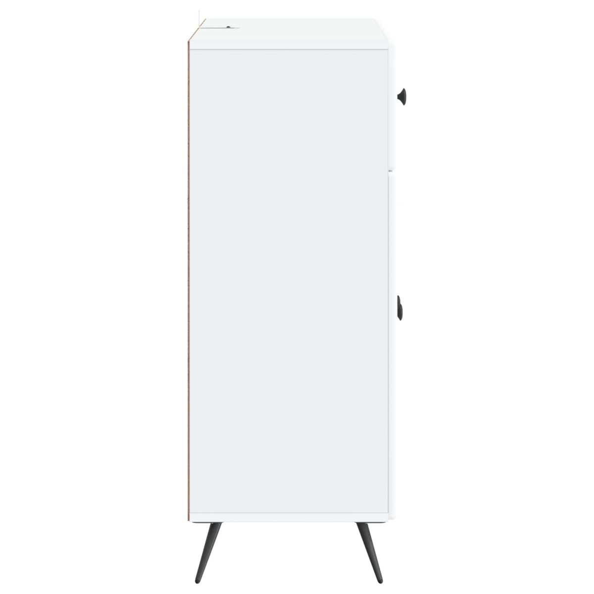 vidaXL Πλαϊνό γραφείο Λευκό 66 x 34,5 x 90 εκ Επεξεργασμένο Ξύλο