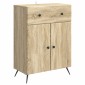 vidaXL Πλαϊνό γραφείο Sonoma Δρυς 66 x 34,5 x 90 εκ Επεξεργασμένο Ξύλο