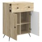 vidaXL Πλαϊνό γραφείο Sonoma Δρυς 66 x 34,5 x 90 εκ Επεξεργασμένο Ξύλο