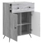 vidaXL Πλαϊνό γραφείο Γκρι Sonoma 66 x 34,5 x 90 εκ Επεξεργασμένο Ξύλο