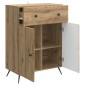 vidaXL Πλαϊνό γραφείο Artisan Δρυς 66 x 34,5 x 90 εκ
