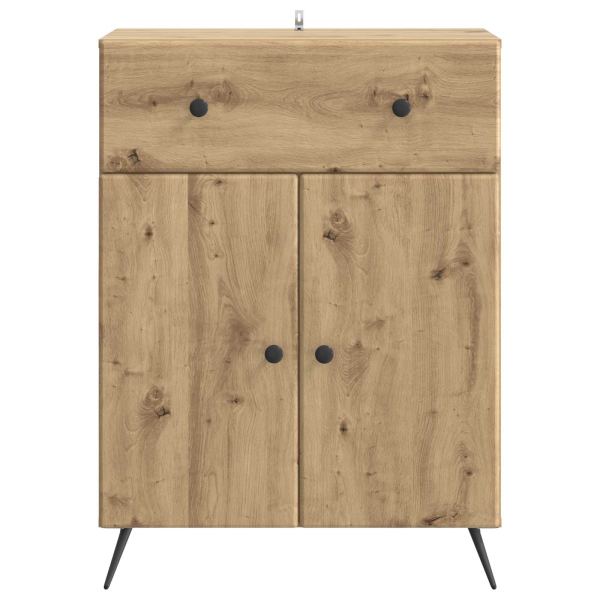 vidaXL Πλαϊνό γραφείο Artisan Δρυς 66 x 34,5 x 90 εκ