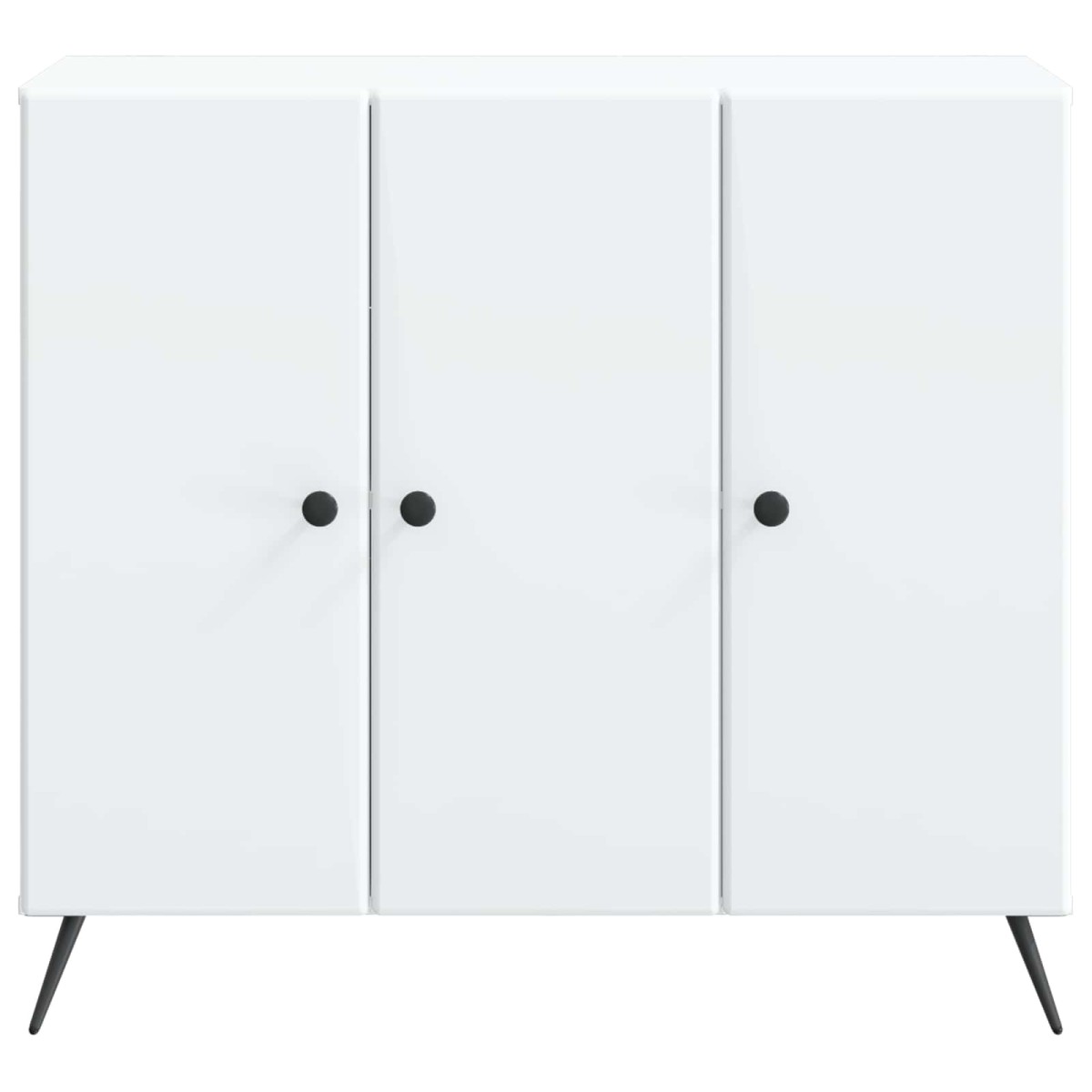 vidaXL Πλαϊνό γραφείο Λευκό 89 x 34,5 x 80 εκ Επεξεργασμένο Ξύλο