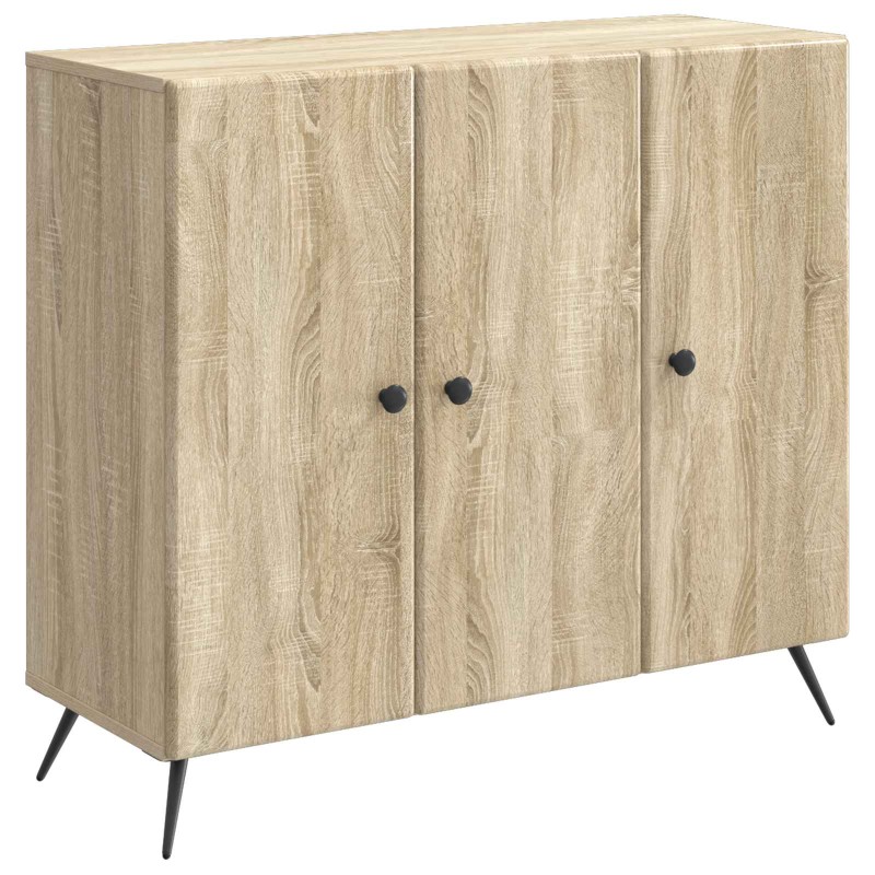 vidaXL Πλαϊνό γραφείο Sonoma Δρυς 89 x 34,5 x 80 εκ Επεξεργασμένο Ξύλο