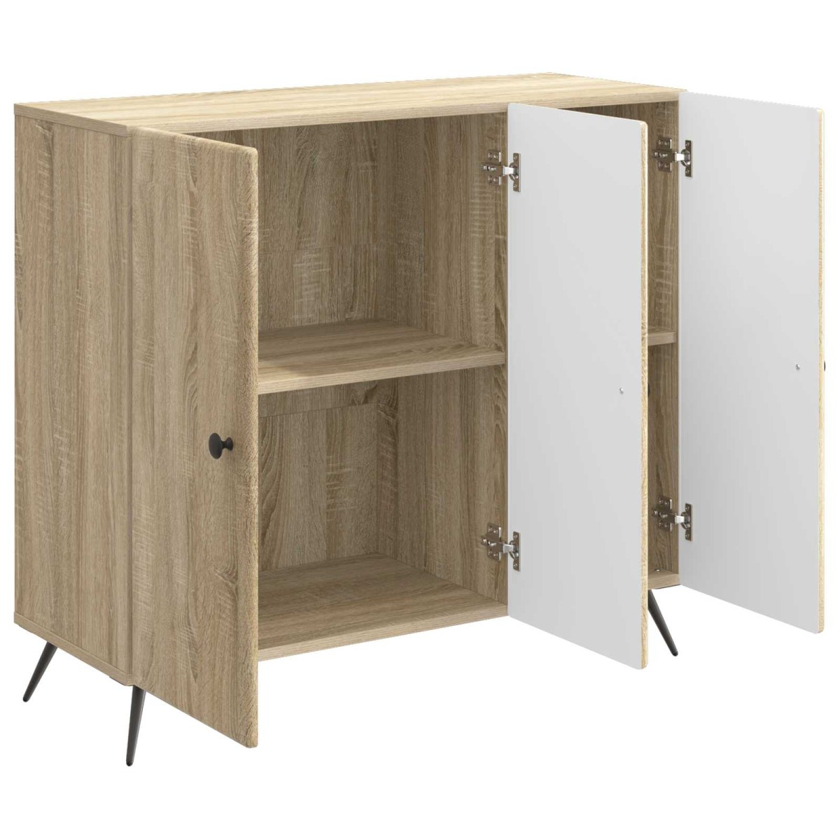 vidaXL Πλαϊνό γραφείο Sonoma Δρυς 89 x 34,5 x 80 εκ Επεξεργασμένο Ξύλο