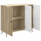 vidaXL Πλαϊνό γραφείο Sonoma Δρυς 89 x 34,5 x 80 εκ Επεξεργασμένο Ξύλο