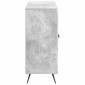 vidaXL Πλαϊνό γραφείο Γκρι Σκυροδέματος 89 x 34,5 x 80 εκ