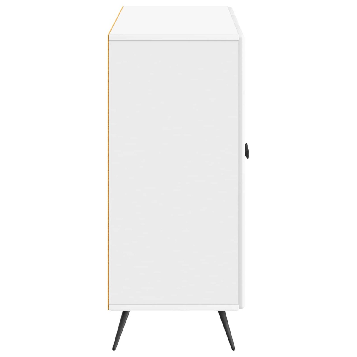 vidaXL Πλαϊνό γραφείο Γυαλιστερό Λευκό 89 x 34,5 x 80 εκ