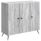 vidaXL Πλαϊνό γραφείο Γκρι Sonoma 89 x 34,5 x 80 εκ Επεξεργασμένο Ξύλο