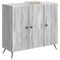 vidaXL Πλαϊνό γραφείο Γκρι Sonoma 89 x 34,5 x 80 εκ Επεξεργασμένο Ξύλο
