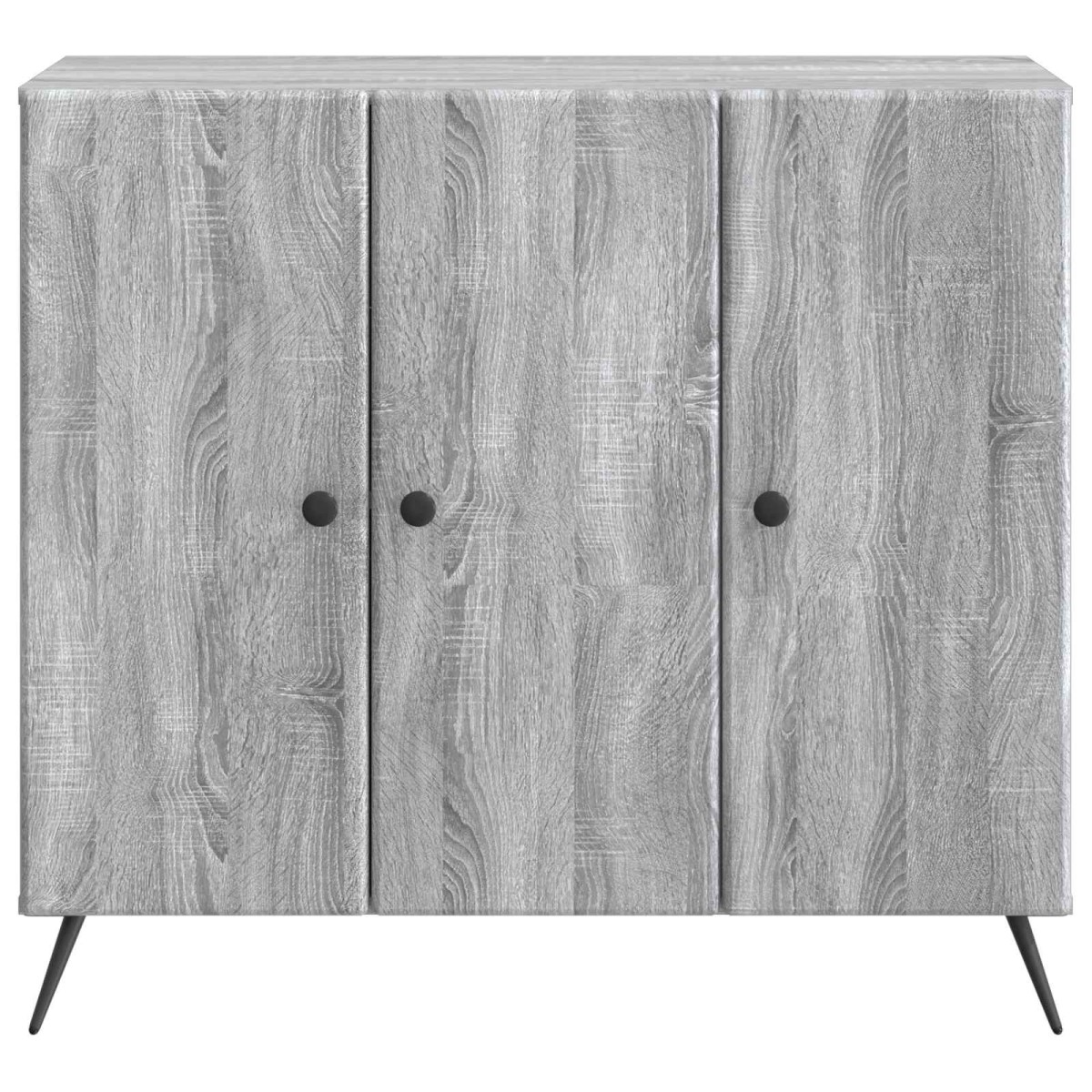 vidaXL Πλαϊνό γραφείο Γκρι Sonoma 89 x 34,5 x 80 εκ Επεξεργασμένο Ξύλο