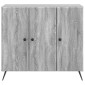 vidaXL Πλαϊνό γραφείο Γκρι Sonoma 89 x 34,5 x 80 εκ Επεξεργασμένο Ξύλο