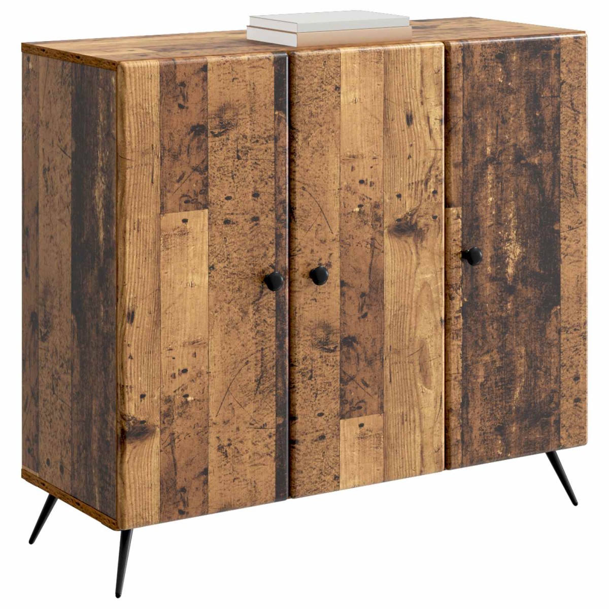 vidaXL Πλαϊνό γραφείο Παλαιωμένο ξύλο 89 x 34,5 x 80 εκ