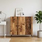 vidaXL Πλαϊνό γραφείο Παλαιωμένο ξύλο 89 x 34,5 x 80 εκ