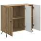 vidaXL Πλαϊνό γραφείο Artisan Δρυς 89 x 34,5 x 80 εκ