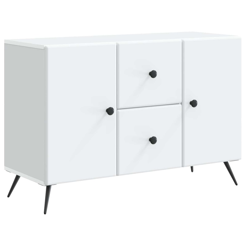 vidaXL Πλαϊνό γραφείο Λευκό 89 x 34,5 x 60 εκ. Επεξεργασμένο Ξύλο