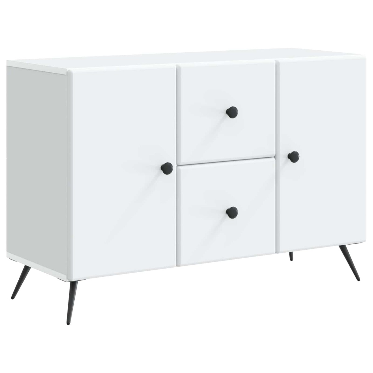 vidaXL Πλαϊνό γραφείο Λευκό 89 x 34,5 x 60 εκ. Επεξεργασμένο Ξύλο