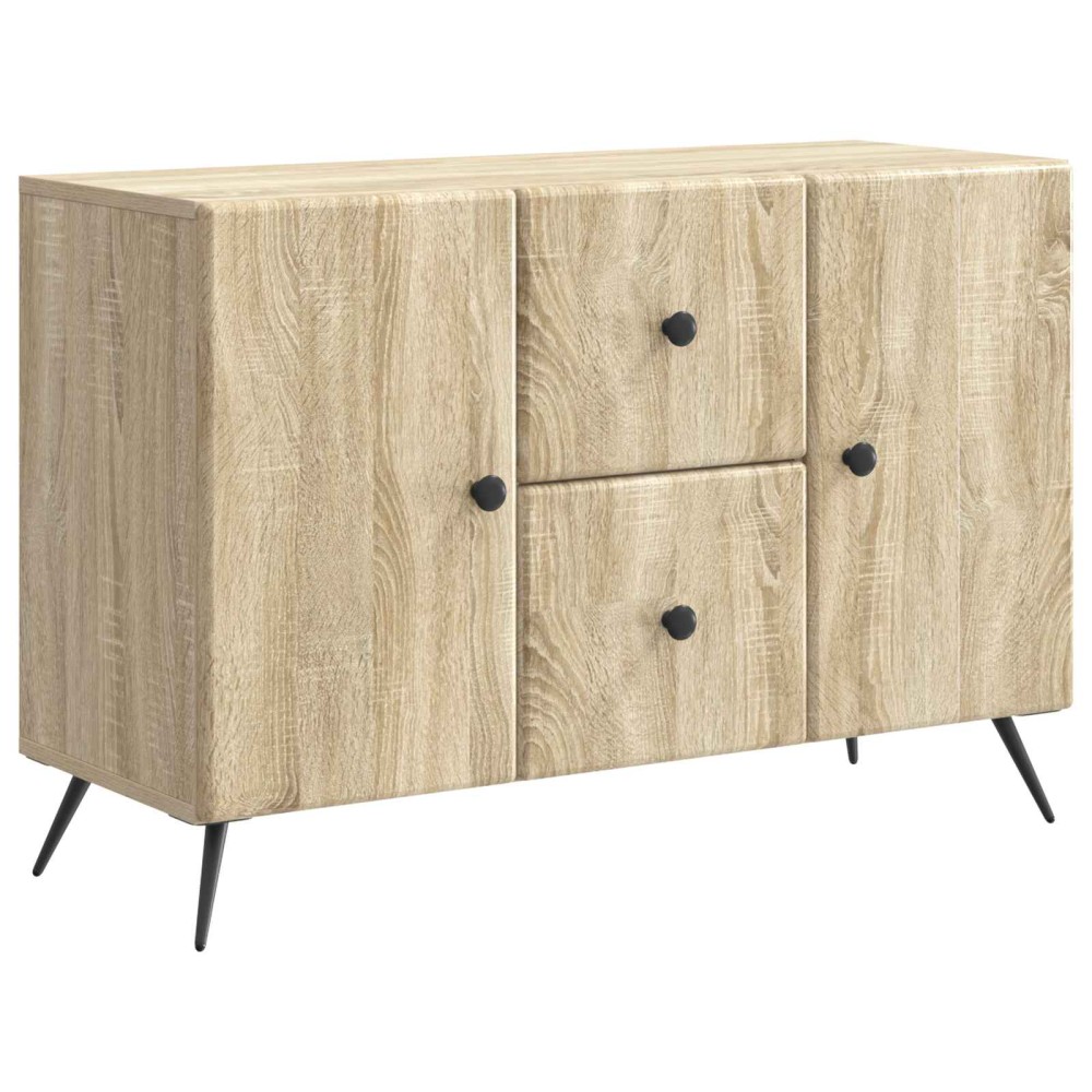 vidaXL Πλαϊνό γραφείο με συρτάρι Sonoma Δρυς 89 x 34,5 x 60 εκ.