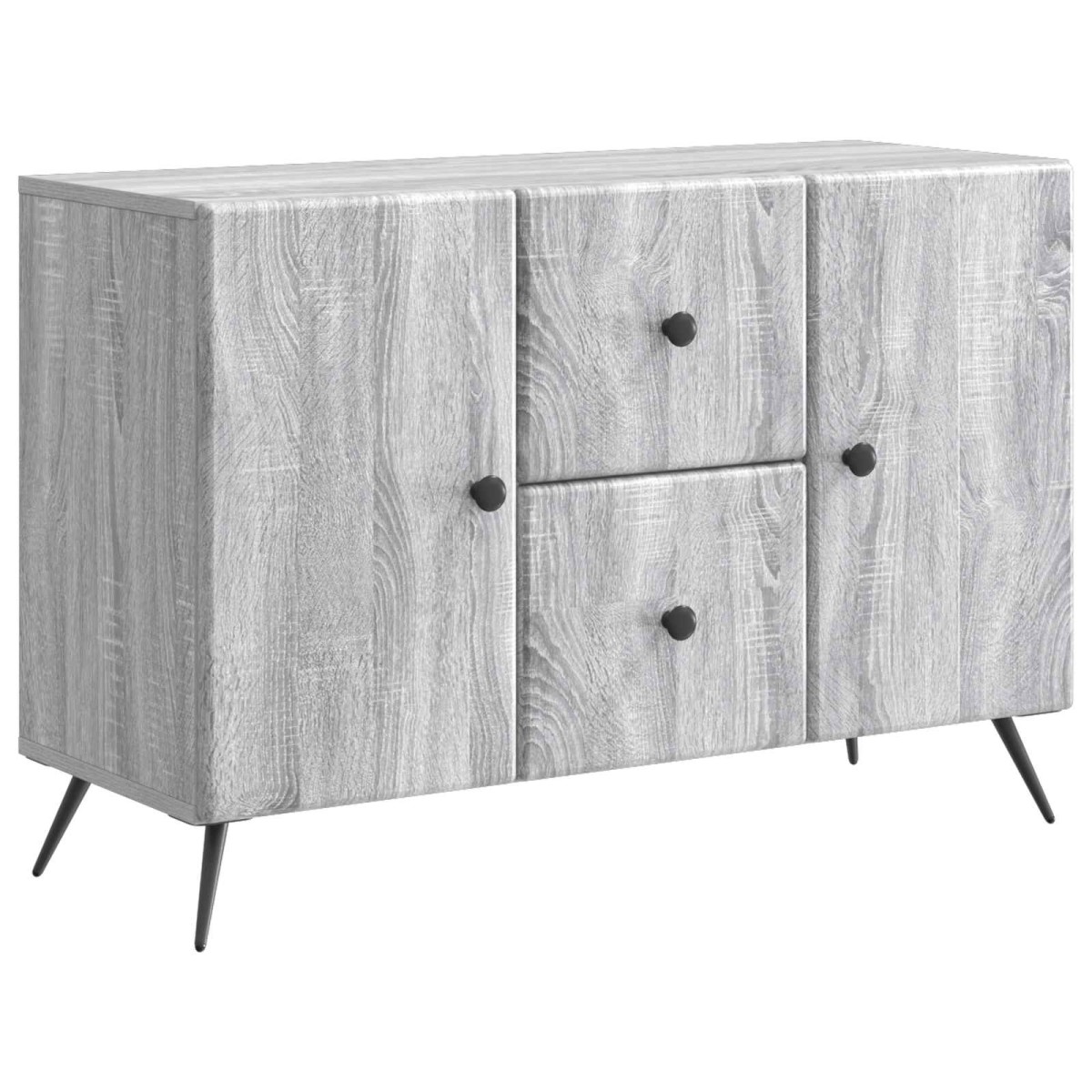 vidaXL Πλαϊνό γραφείο με συρτάρι Γκρι Sonoma 89 x 34,5 x 60 εκ.