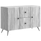 vidaXL Πλαϊνό γραφείο με συρτάρι Γκρι Sonoma 89 x 34,5 x 60 εκ.