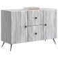 vidaXL Πλαϊνό γραφείο με συρτάρι Γκρι Sonoma 89 x 34,5 x 60 εκ.