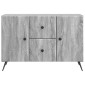 vidaXL Πλαϊνό γραφείο με συρτάρι Γκρι Sonoma 89 x 34,5 x 60 εκ.