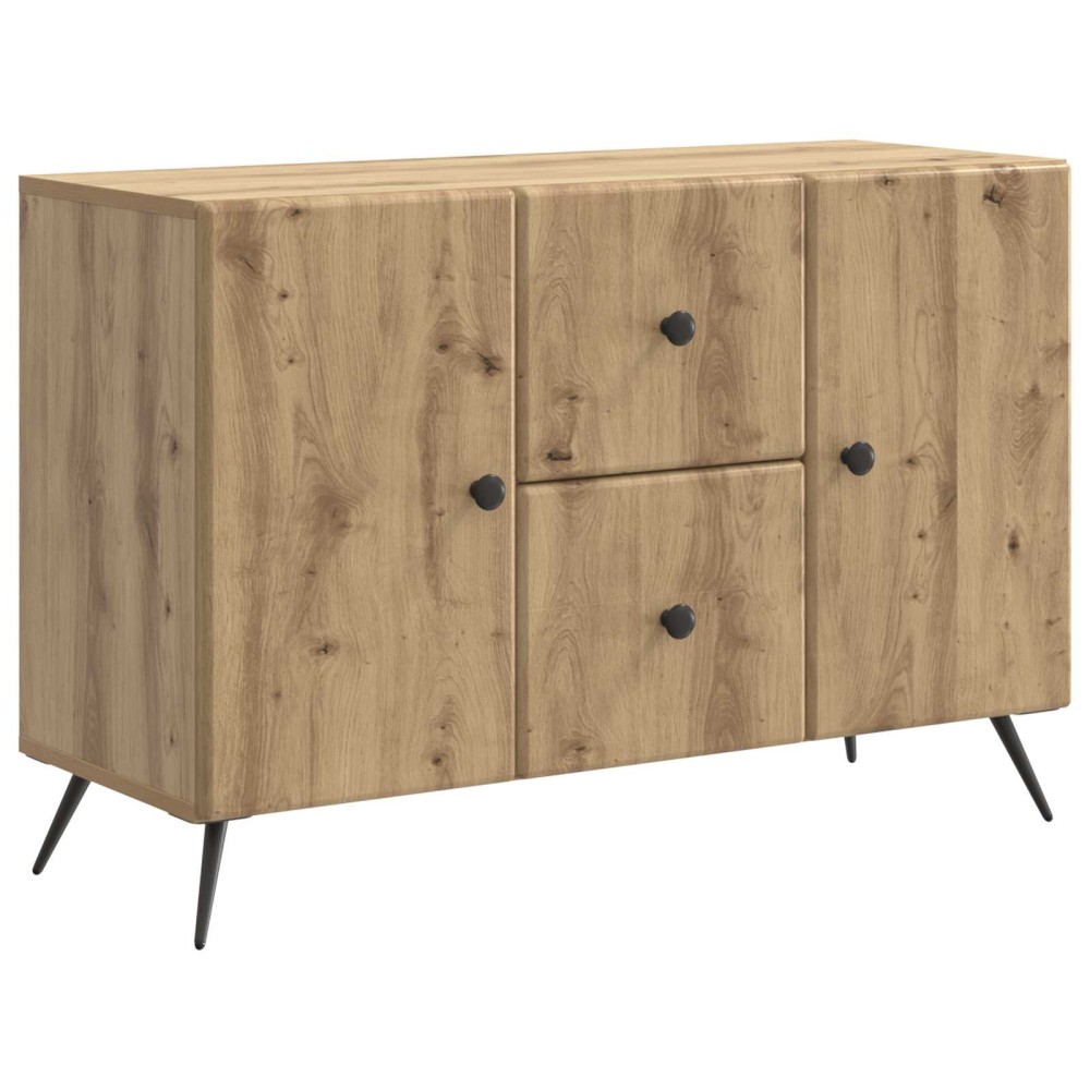 vidaXL Πλαϊνό γραφείο Artisan Δρυς 89 x 34,5 x 60 εκ.