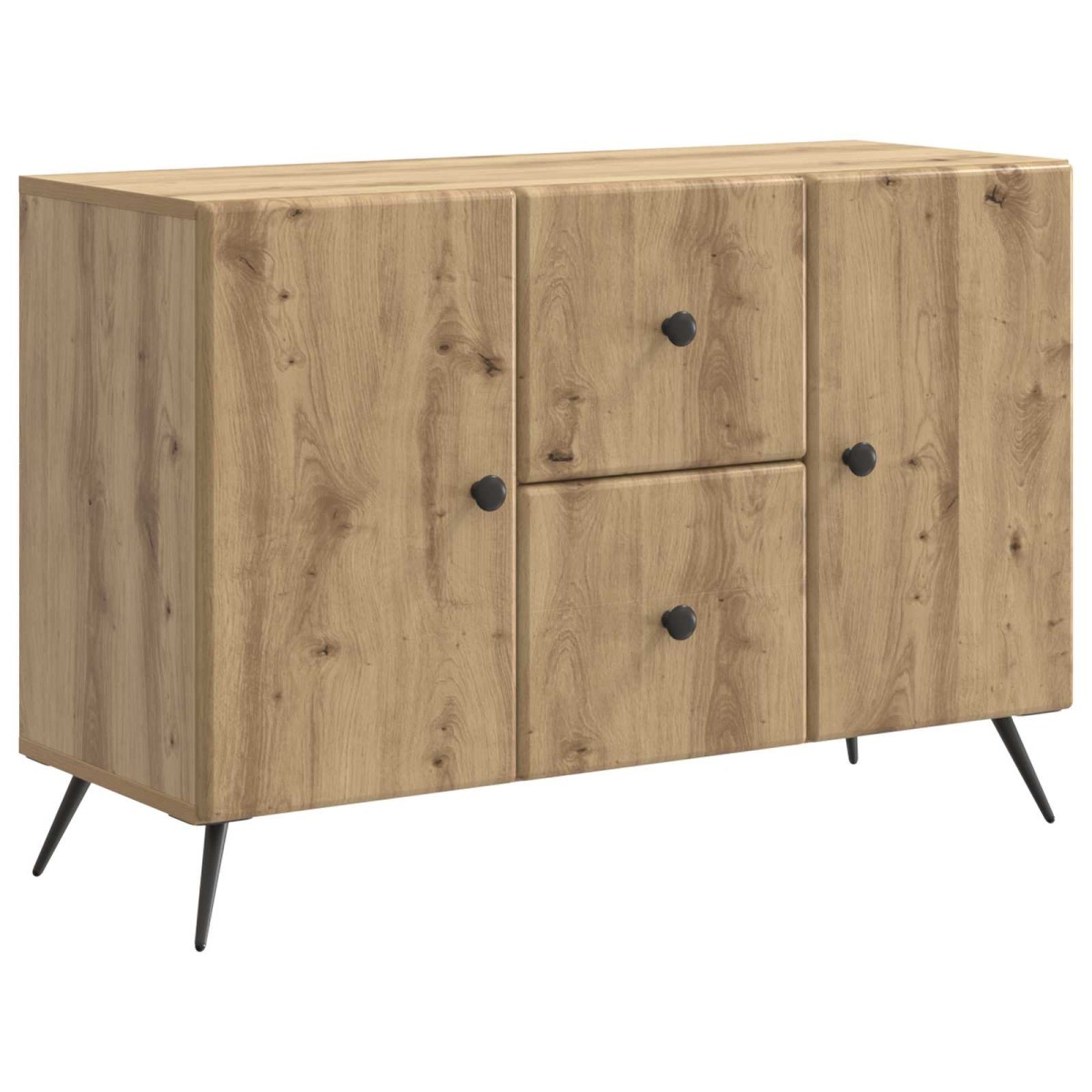 vidaXL Πλαϊνό γραφείο Artisan Δρυς 89 x 34,5 x 60 εκ.