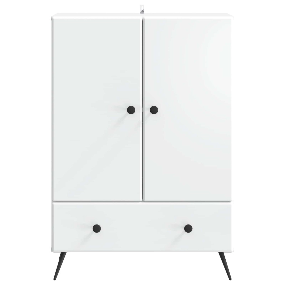 vidaXL Πλαϊνό γραφείο Λευκό 66 x 34,5 x 95 εκ. Επεξεργασμένο Ξύλο