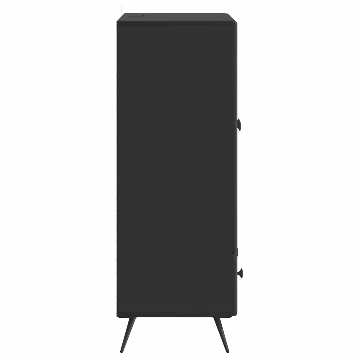 vidaXL Πλαϊνό γραφείο Μαύρο 66 x 34,5 x 95 εκ. Επεξεργασμένο Ξύλο