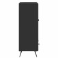 vidaXL Πλαϊνό γραφείο Μαύρο 66 x 34,5 x 95 εκ. Επεξεργασμένο Ξύλο