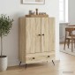 vidaXL Πλαϊνό γραφείο με συρτάρι Sonoma Δρυς 66 x 34,5 x 95 εκ.