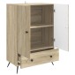 vidaXL Πλαϊνό γραφείο με συρτάρι Sonoma Δρυς 66 x 34,5 x 95 εκ.