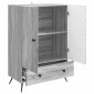 vidaXL Πλαϊνό γραφείο με συρτάρι Γκρι Sonoma 66 x 34,5 x 95 εκ.