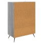 vidaXL Πλαϊνό γραφείο με συρτάρι Γκρι Sonoma 66 x 34,5 x 95 εκ.