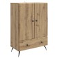 vidaXL Πλαϊνό γραφείο Artisan Δρυς 66 x 34,5 x 95 εκ.
