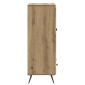 vidaXL Πλαϊνό γραφείο Artisan Δρυς 66 x 34,5 x 95 εκ.