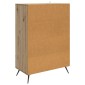 vidaXL Πλαϊνό γραφείο Artisan Δρυς 66 x 34,5 x 95 εκ.