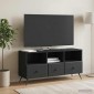 vidaXL Ντουλάπι TV Μαύρο 102 x 34,5 x 50 εκ. Επεξεργασμένο Ξύλο
