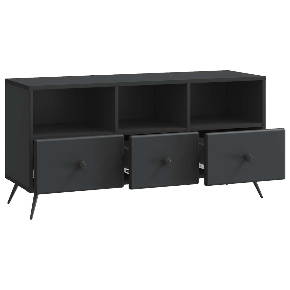 vidaXL Ντουλάπι TV Μαύρο 102 x 34,5 x 50 εκ. Επεξεργασμένο Ξύλο