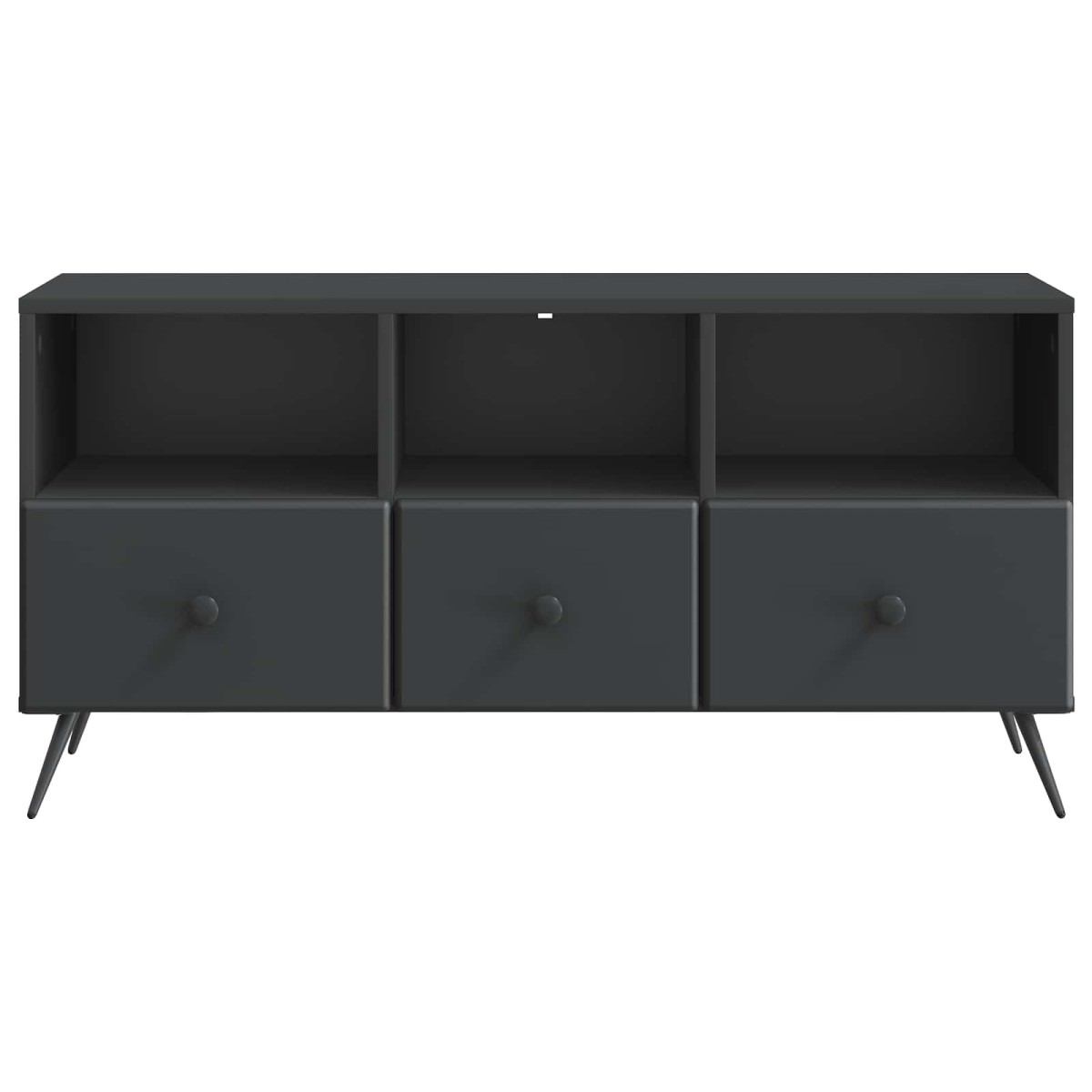 vidaXL Ντουλάπι TV Μαύρο 102 x 34,5 x 50 εκ. Επεξεργασμένο Ξύλο