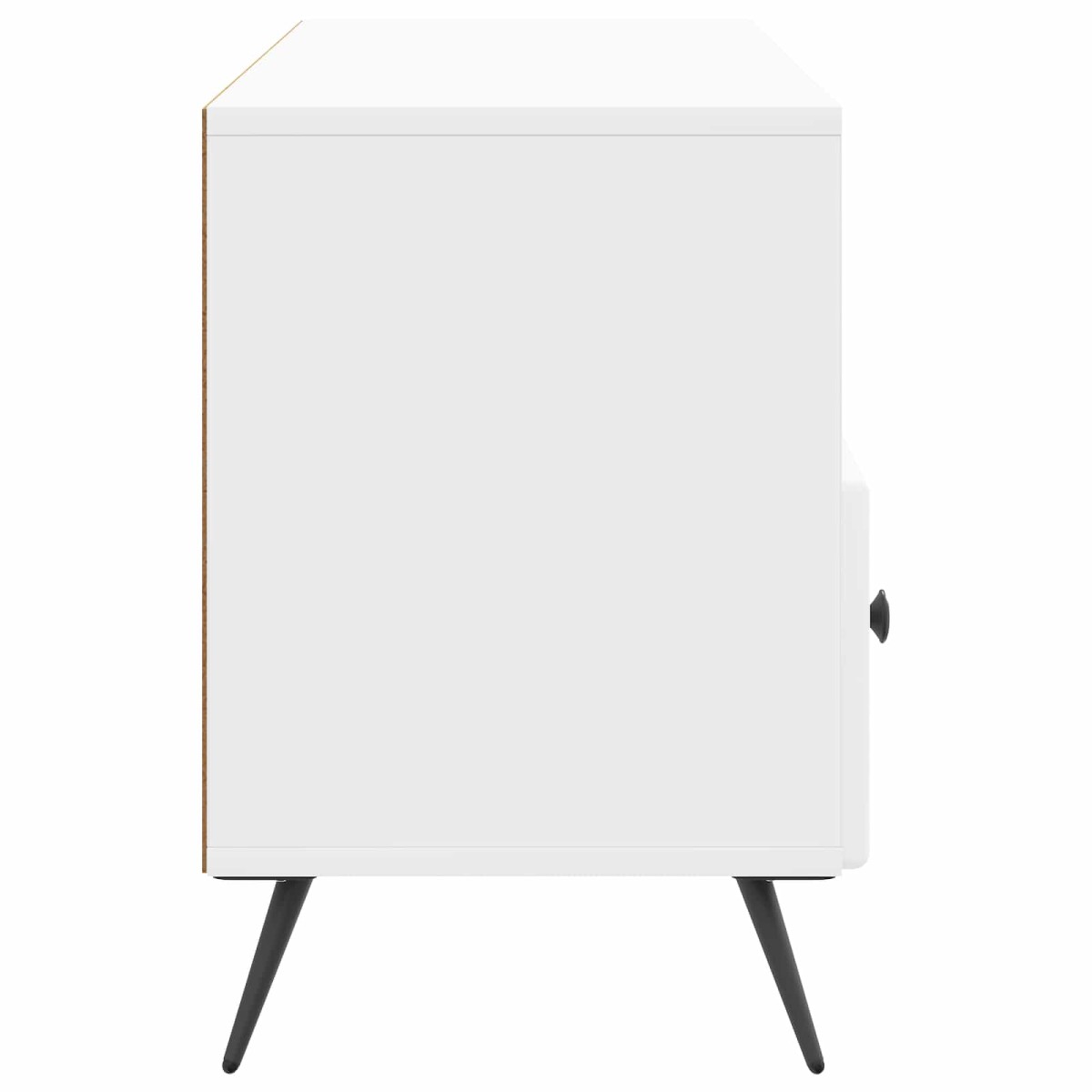 vidaXL Ντουλάπι TV με συρτάρι Γυαλιστερό Λευκό 102 x 34,5 x 50 εκ.
