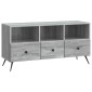 vidaXL Ντουλάπι TV Γκρι Sonoma 102 x 34,5 x 50 εκ. Επεξεργασμένο Ξύλο