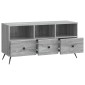 vidaXL Ντουλάπι TV Γκρι Sonoma 102 x 34,5 x 50 εκ. Επεξεργασμένο Ξύλο
