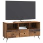 vidaXL Ντουλάπι TV με συρτάρι Παλαιωμένο ξύλο 102 x 34,5 x 50 εκ.
