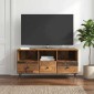 vidaXL Ντουλάπι TV με συρτάρι Παλαιωμένο ξύλο 102 x 34,5 x 50 εκ.