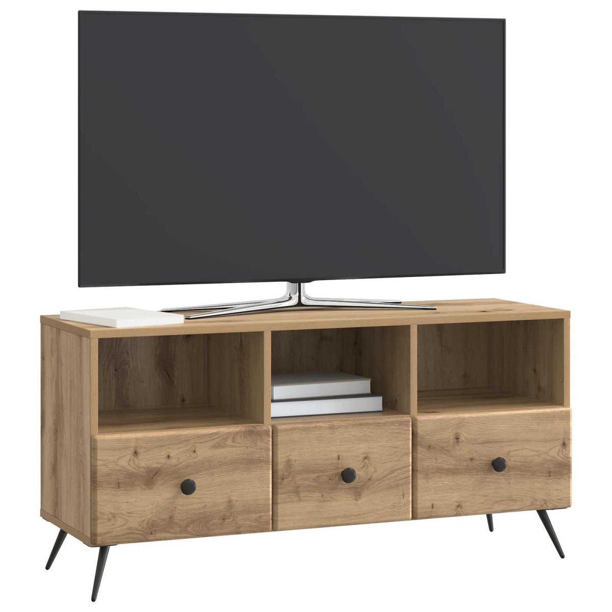 vidaXL Ντουλάπι TV 102 x 34,5 x 50 εκ. Artisan Δρυς Επεξεργασμένο Ξύλο
